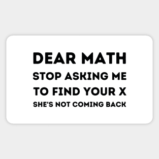 Dear Math Joke Sticker